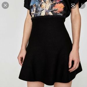 Zara knit a-line high waist skirt size small